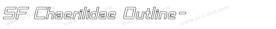 SF Chaerilidae Outline字体转换